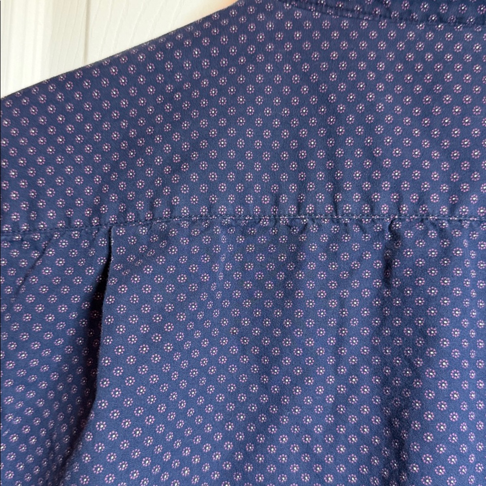 Cactus Dark Blue Patterned Button Down Shirt - image 5